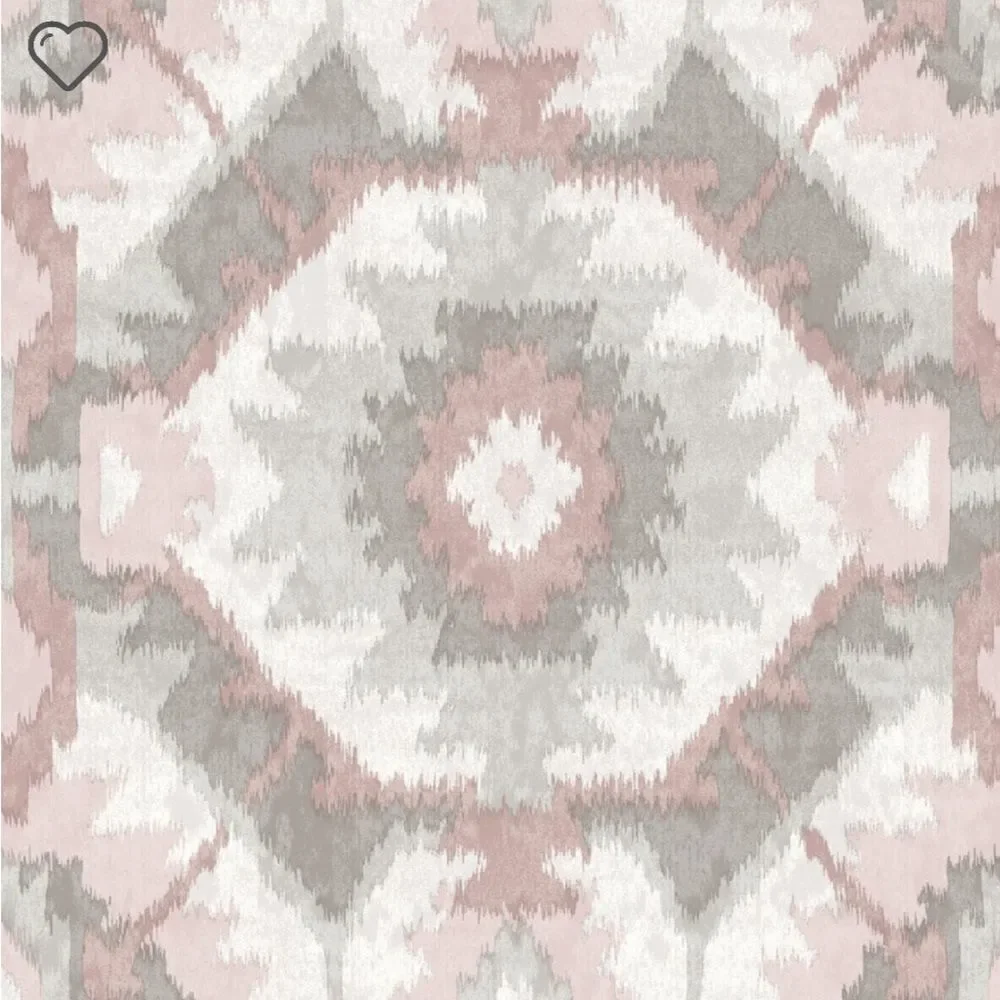 Anthropologie Street Prints Theory Wallpaper Pink Grey One Panel